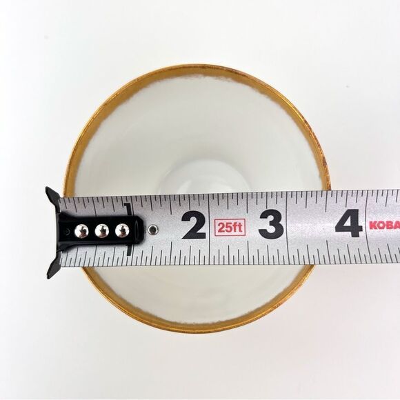 Antique Nippon Hand Painted Porcelain Gold R initial letter teacup - Picture 8 of 8